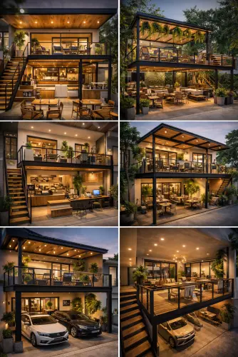 Mezannine Cafe Modern di Tambun Utara